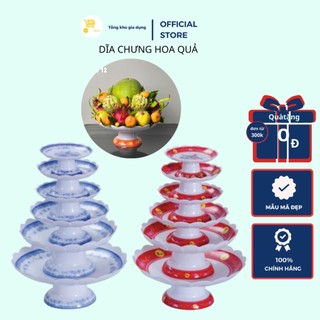 Dĩa Nhựa, Dĩa Quả, Dĩa Chưng Trái Cây, Dĩa Thờ Cúng Nhựa Melamine (Đủ Size) Mta-Mart Bền, Dày Dặn