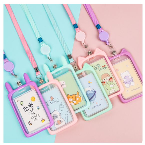 Dây Đeo Thẻ Học Sinh, Dây Đeo Thẻ Dọc Nhiều Hình Thú Cute Cho Sinh Viên - Học Sinh
