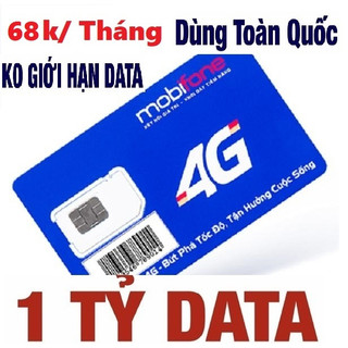 Sim mobifone 4g a68s/ a69/ a79/ a119 1 tỷ g không giới hạn data truy cập mạng - miễn phí 1 tháng