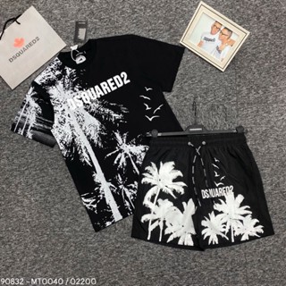 Bộ quần áo thể thao nam DSQ, hình cây dừa, thun lạnh co giãn thoáng mát đủ size M-L-XL-XXL [2k Fashion]