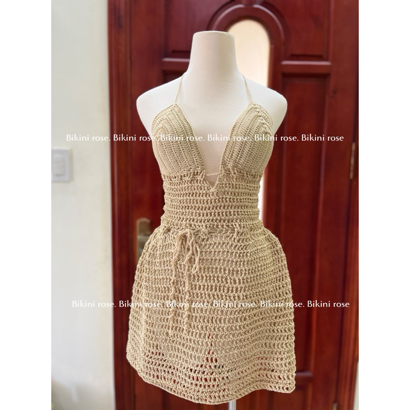 ĐẦM LEN MÓC BIKINI HANDMADE