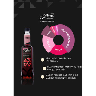 Syrup Davinci Lựu (Grenadine Pomergranate Syrup) - Chai 750ml