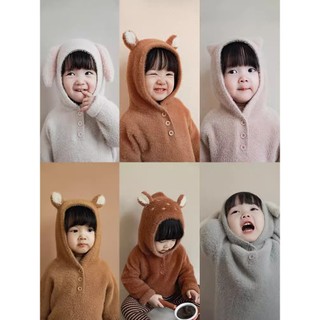 Áo khoác chui đầu Kids Yoyo tai thỏ, tai hươu cho bé