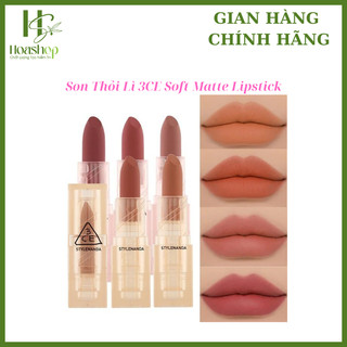 Son thỏi lì 3ce soft matte lipstick