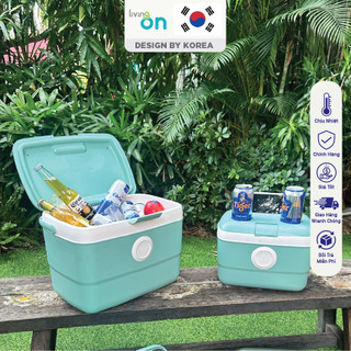 Thùng đá Hàn Quốc, Thùng giữ nhiệt lên tới 16 tiếng LivingOn 9L & 21L-Thiết kế hiện đại, trẻ trung