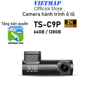 Camera hành trình ô tô vietmap ts-c9p 2k pin siêu tụ điện, có gps, kết nối vm rec - hàng chính hãng