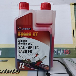 Dầu nhớt động cơ 2 thì speed 2t jaso fb 1l chuyên dùng cho máy cắt cỏ và máy cưa