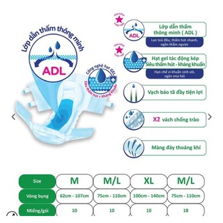 [Chính Hãng] Combo 6 Gói tã dán Sunmate M10 - Date luôn mới
