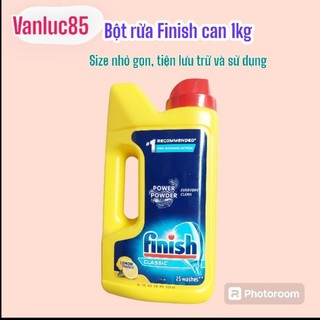 Bột rửa chén bát Finish 1,0kg hương chanh cho máy(Mẫu mới)