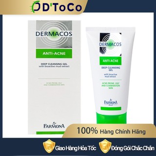 Sữa Rửa Mặt Dermacos Anti-Acne Deep Cleansing Gel Cho Da Dầu, Da Mụn 150ml