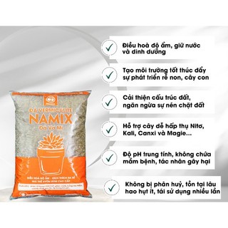[100L】Đá Vermiculite -Size 1-3mm-Giàu vi chất hiếm, giúp sen đá nhanh lên màu, ươm mầm rau - bao lớn 100L