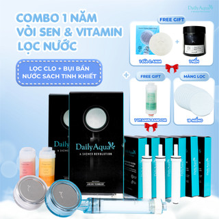 Bộ Vòi Hoa Sen Tăng Áp Và Lõi Lọc Nước Tạo Hương Vitamin Daily Aqua