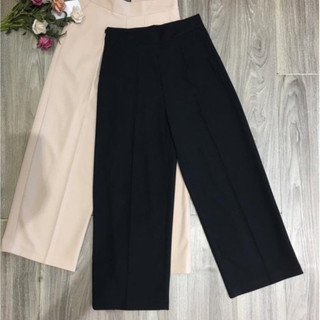 Quần Suông Ống Rộng Loe Nhẹ 🌸 HÀNG THIẾT KẾ 🌸 cạp cao SIÊU HOT Culottes hai cúc KHÓA KEO TÂY CÔNG SỞ DỰ TIỆT SL