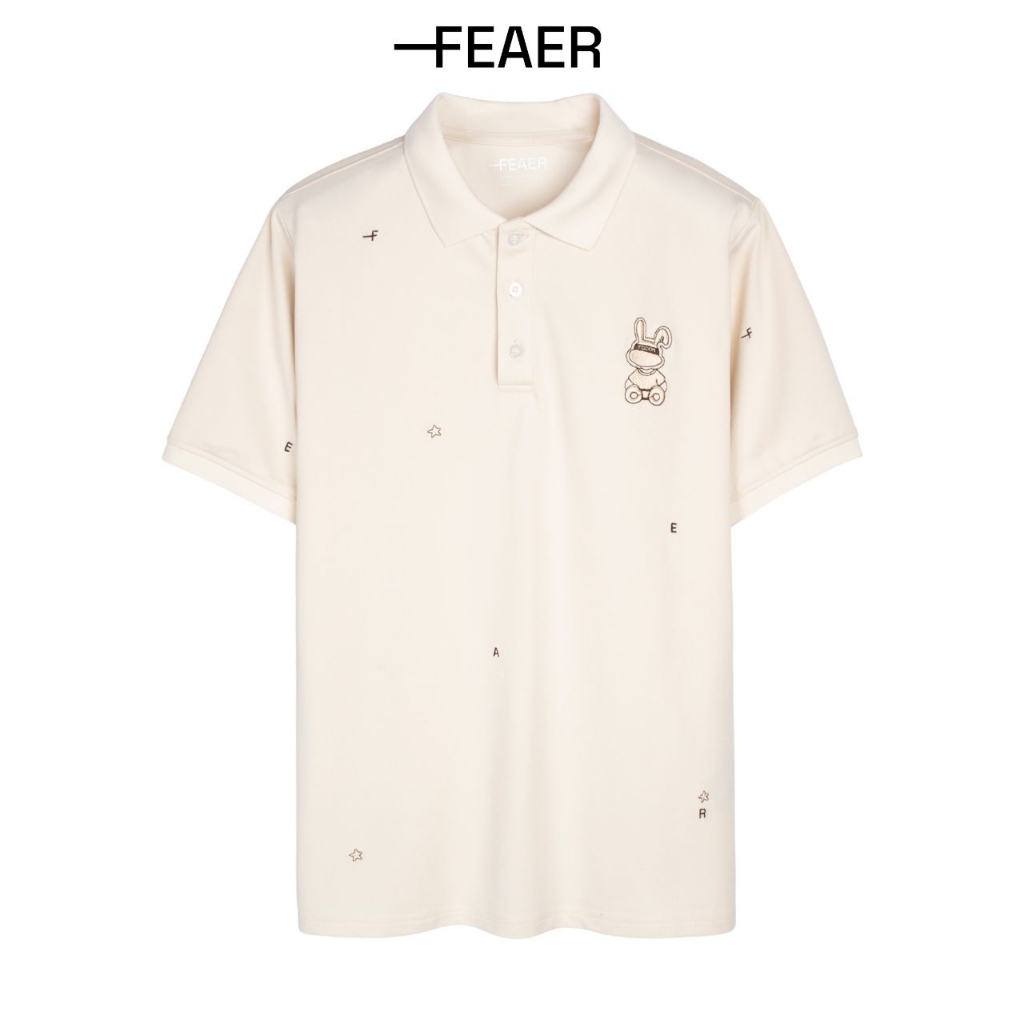 Áo Polo Feaer Rabbit Unisex, Áo Thun Polo Cổ Bẻ Chất Liệu Cotton Thoáng Mát
