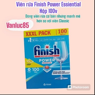 Viên rửa bát Finish Power Essiential hộp 100 viên