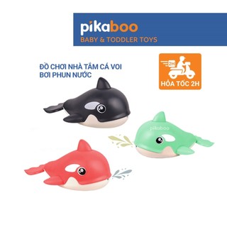 Đồ chơi cá heo phun nước nhà tắm Pikaboo, họa tiết bắt mắt, chất liệu silicone mềm dẻo cao cấp