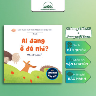 Sách - sách thiếu nhi - bộ ehon song ngữ - ai đang ở đó nhỉ? - who is there?