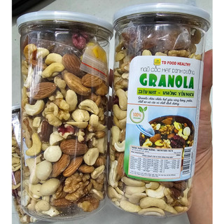  2 HỘP GRANOLA SIÊU HẠT DINH DƯỠNG ĂN KIÊN GIẢM CÂN NGUYÊN VỊ KHÔNG ĐƯỜNG 