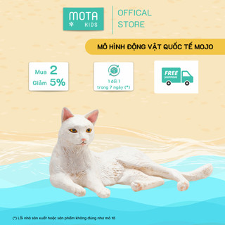Mô hình - mèo trắng nằm