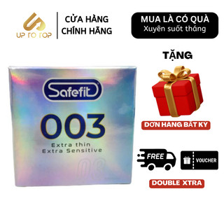 Bao cao su safefit 003 siêu mỏng ôm trọn hộp 3 bao