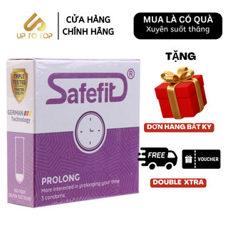 Bao cao su safefit prolong kéo dài thời gian ôm trọn hộp 3 bao