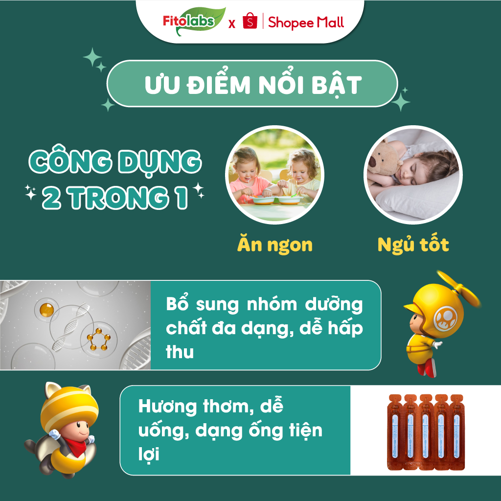 Siro Ăn Ngon Ngủ Tốt Cho Bé Jolli Baby Giúp Ăn Ngon, Ngủ Ngon, Hỗ Trợ Tăng Cường Tiêu Hóa, Nâng Cao Sức Đề Kháng Hộp 20