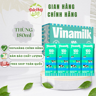 Thùng 48 hộp sữa tươi tiệt trùng vinamilk 100% 180ml