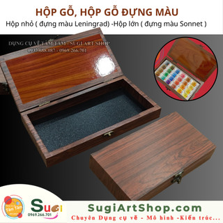 [ TÂM TÂM ] Hộp gỗ bảo quản màu , Hộp gỗ đựng màu Leningrad  / Sonnet