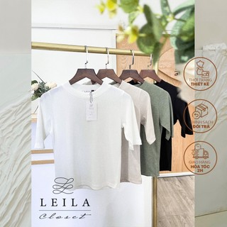 LEILA CLOSET | Áo Minny nhiều màu Trắng/Xanh/Kem/Đen