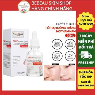 Serum trắng da Angel 's Liquid 7day Whitening Program Glutathione 700 V-ample huyết thanh dưỡng trắng mờ thâm 30ml