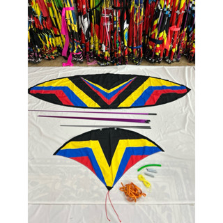 Combo tự làm diều 2m full cacbon TÍM (sản phẩm chưa hoàn thiện anh em phải tự làm thành diều)