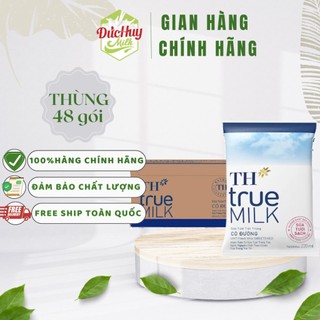 Thùng 48 bịch sữa tươi tiệt trùng th true milk 220ml