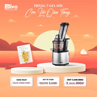 Máy ép chậm OLIVO SJ200 công suất 260W đa năng ép trái cây, làm kem, ép kiệt bã 98%