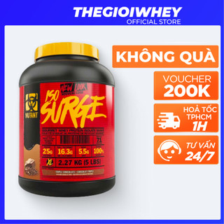 Mutant Iso Surge 5lbs (2.3kg) Whey Protein Sữa Tăng Cơ Cho Người Tập Gym Bổ Sung Đạm Phát Triển Cơ