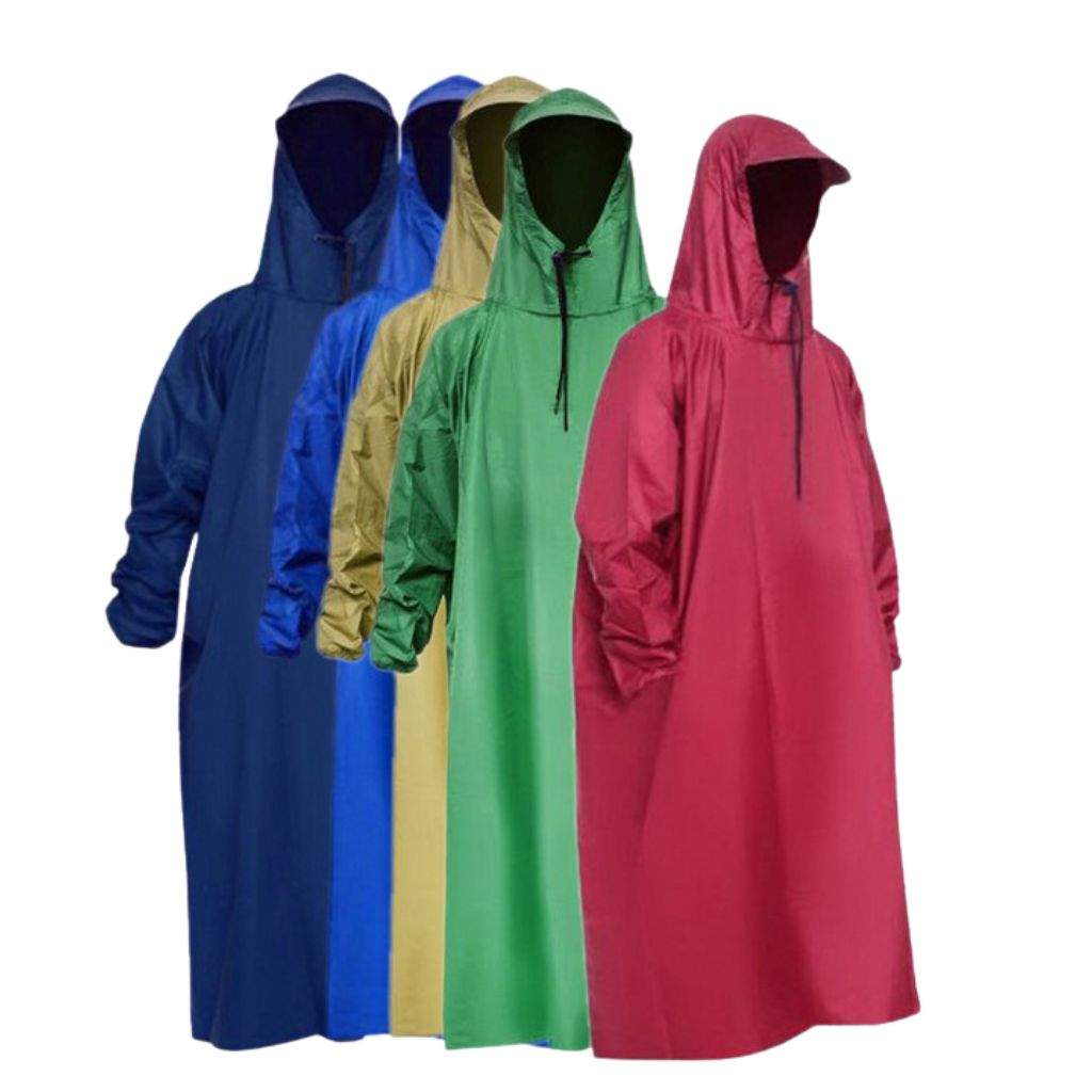 Áo Mưa Kín Vải Dù, Áo mưa ích kỷ.Vải Da Cá Hàng Cao Cấp, Siêu Bền Đa Dạng Màu Sắc
