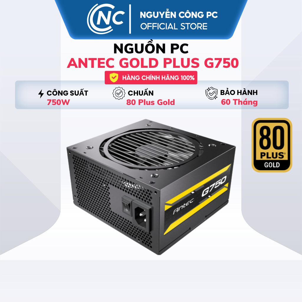 Nguồn ANTEC GOLD Plus G650 | G750 | G850 Semi Modular chuẩn 80 Plus Gold - Hàng chính hãng BH 60 Tháng | BigBuy360 - bigbuy360.vn