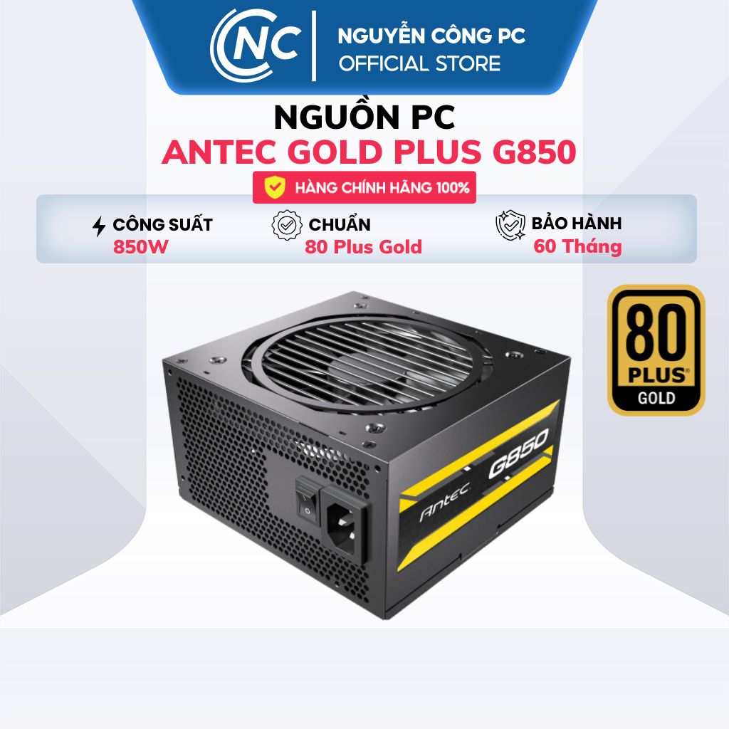 Nguồn ANTEC GOLD Plus G650 | G750 | G850 Semi Modular chuẩn 80 Plus Gold - Hàng chính hãng BH 60 Tháng | BigBuy360 - bigbuy360.vn