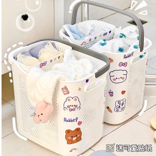 Giỏ nhựa đựng quần áo bẩn, sọt đựng quần áo đa năng, giỏ đựng đồ nhà tắm