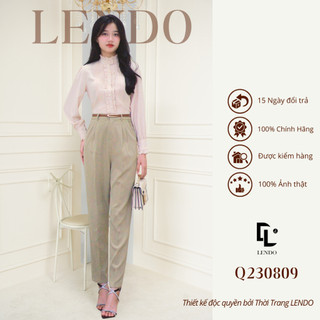 Quần Công Sở LENDO Q230809 Baggy Dáng Dài Ống Côn Basic