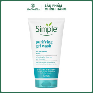 Sữa Rửa Mặt Simple Kiềm Dầu, Ngừa Mụn Cho Da Mụn 150ml Hasaki Chính Hãng