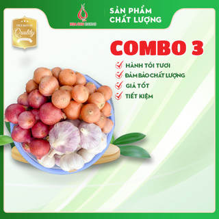 Combo 3 hành ấn 500g-tỏi 500g-hành indo 500g