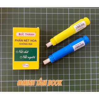   HOT  Combo Phấn Trắng Viết Bảng + Bút Kẹp Phấn Đức Thanh 