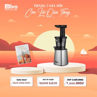 Máy Ép Chậm OLIVO SJ210 Công Suất 200W, Đa Chức Năng Ép Nước, Làm Kem, Nhỏ Gọn Dễ Vệ Sinh
