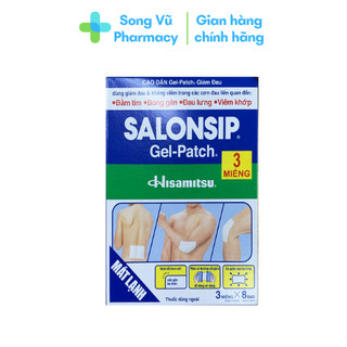 Cao dán giảm đau Salonsip (1 gói gồm 3 miếng)
