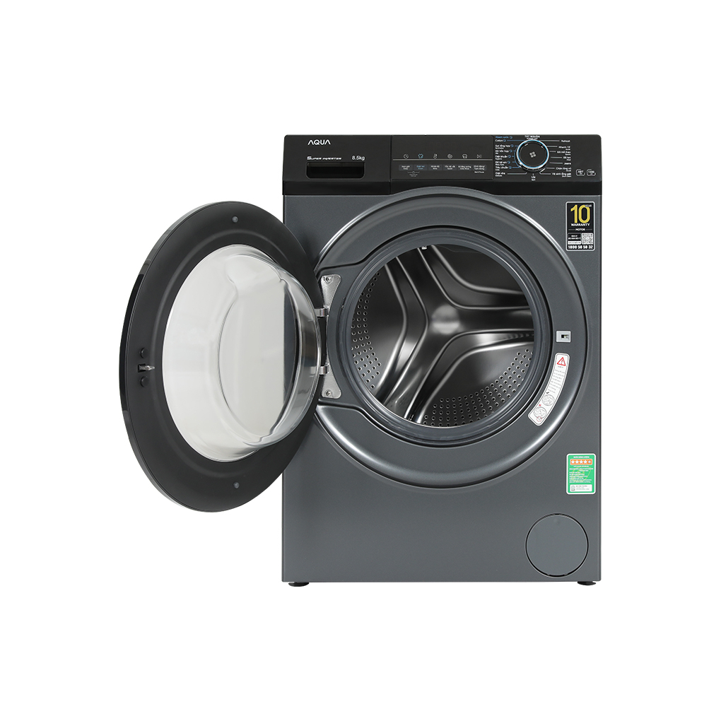[Pico Official - Lắp đặt 0Đ HN HCM] Máy giặt lồng ngang Aqua inverter 8.5kg AQD-A852J.BK màu đen