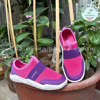 Giày trẻ em, giày vải mềm Easy On tím chữ nhỏ cực êm mềm nhẹ cho bé trai và bé gái