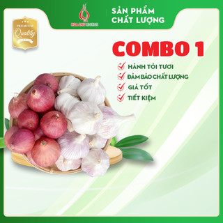 Combo 1 hành- tỏi - 500g hành+ 500g tỏi