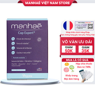 Viên uống kích mọc tóc Manhae Cap Expert 120 viên chăm sóc tóc chắc khỏe giảm gãy rụng tóc
