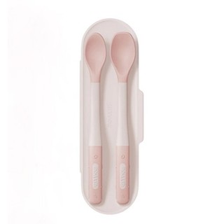 Bộ 2 thìa ăn dặm silicone Moyuum - 2 level