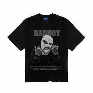 Áo thun local brand cổ tròn Uncle M cotton 100% nam nữ Unisex in lụa trame - Bad Boy Tee